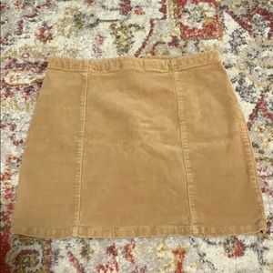 TAN CORDUROY SKIRT